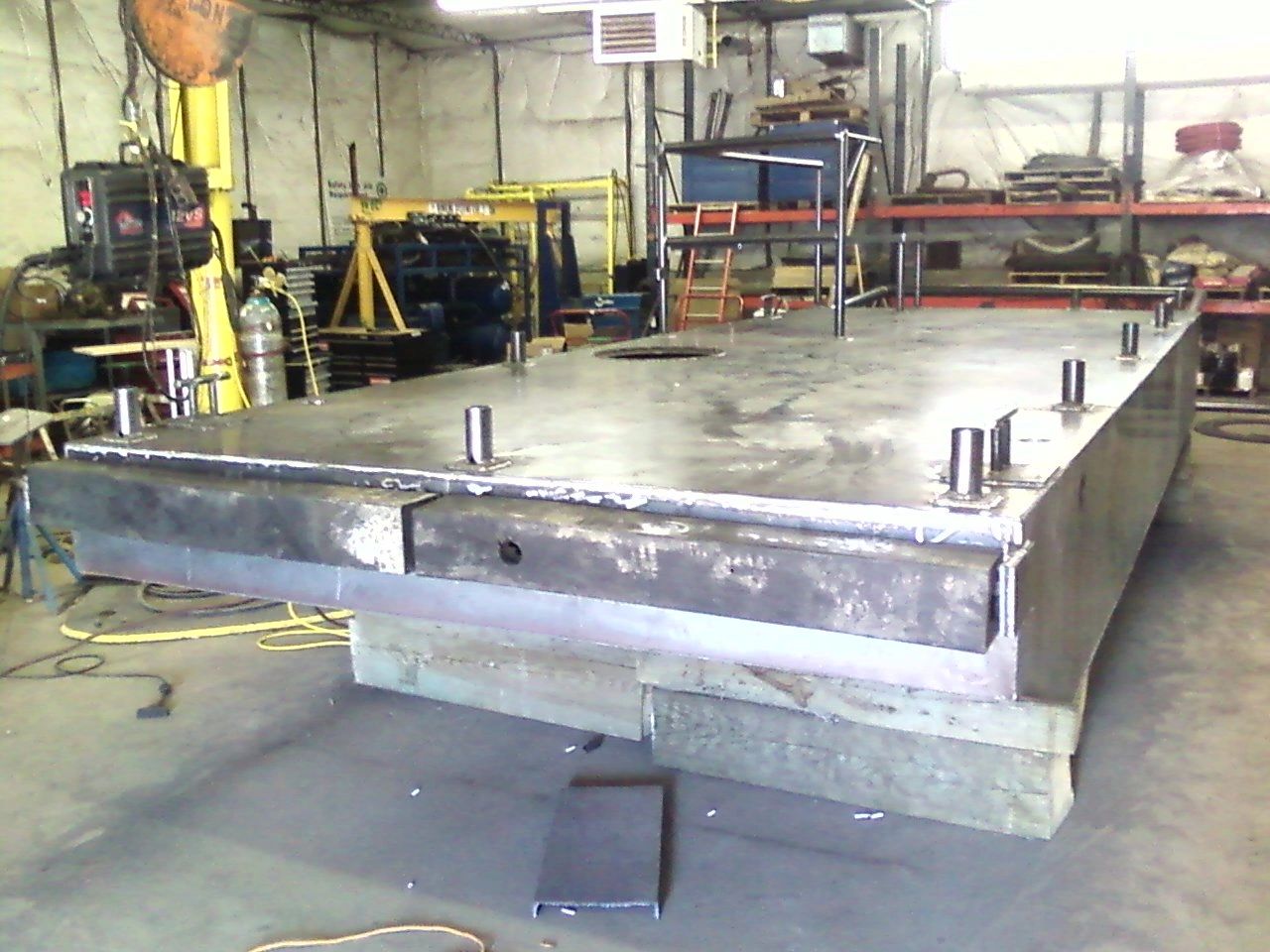 Heavy-duty metal fabrication setup